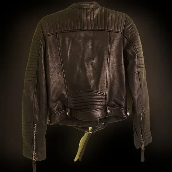 Zara Moto Faux Leather Jacket - Picture 2 of 4